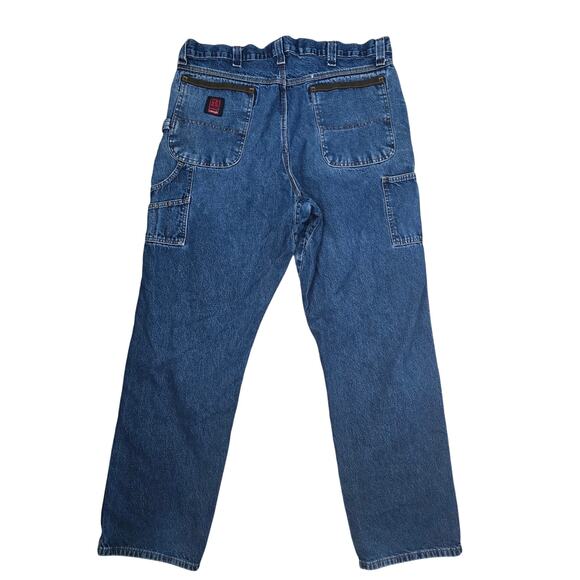 Wrangler Riggs Workwear Utility Jeans Cargo W38 L34 Baggy Durashield Carpenter - Picture 1 of 10